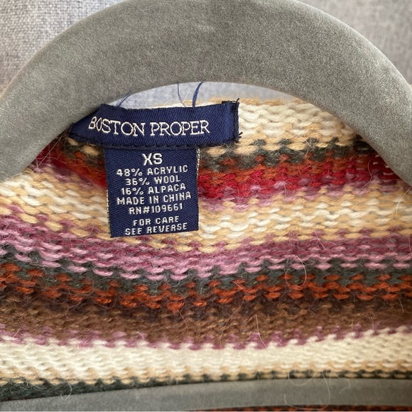 Boston Proper Alpaca Wool Blend Cardigan XS - Picture 3 of 3